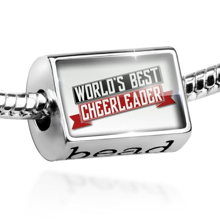 Bead Worlds Best Cheerleader Charm Fits All European (Best Cheerleaders In The World)