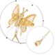 thumbnail image 4 of Jumpingount Paquete de 2 horquillas con borlas, pinzas para el pelo voladoras móviles, accesorios para peinados Accesorio para el cabello Oro Jumpingount AP011182-01B, 4 of 6