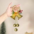 thumbnail image 6 of Fasiaou 3 Packs Vintage Santa Claus Christmas Bells Ornament with Ribbon Hanger, Festive Holiday Tree Decor, Gold Red PVC Decorative Accessories for Home Party Gift, 6 of 6