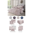 thumbnail image 3 of Posh Living Fahad 8pc Full/Queen Comforter Set Blush, 3 of 7