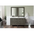 thumbnail image 4 of James Martin Vanities Metropolitan 60" Double Vanity, Silver Oak, w/ 3 CM Eternal Serena Quartz Top, 4 of 7