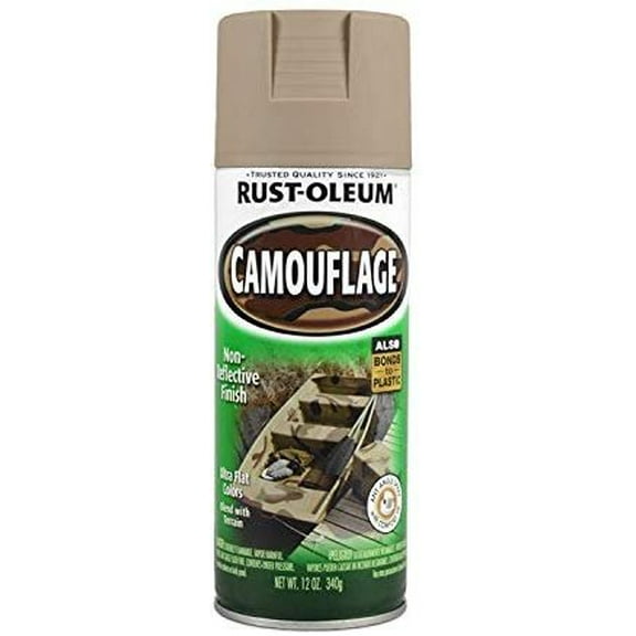 Rust-Oleum 1917-830 1917830 Camouflage Spray, Khaki, 12-Ounce