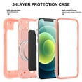 thumbnail image 4 of iPhone 12 Pro Case, iPhone 12 Case, [Compatible with MagSafe] Heavy Duty Drop Rugged Shockproof Durable Frame Protective Anti-Scratch Bumper Case for Apple iPhone 12 / 12 Pro 6.1 Inch 2020, Rosegold, 4 of 6