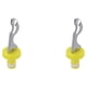 thumbnail image 3 of Injueey Disfrute de su vino favorito en cualquier momento y en cualquier lugar con copas de vino Tamaño portátil Copas de vino de plástico amarillo y blanco 1 2Conjunto, 3 of 6