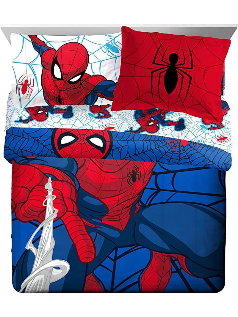 Jay Franco, Marvel Spiderman Webtastic 7 Piece Queen Bed Set