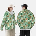 thumbnail image 3 of Rocae Christmas Donuts Print Breathable Sun Protection Hoodie Quick-Dry Lightweight Long Sleeve Hoodie Unisex Running Sports Shirt XX-Large, 3 of 9