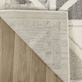 thumbnail image 3 of HomeRoots 558481 7 x 10 ft. Geometric Distressed Rectangle Area Rug, Gray & Cream, 3 of 7