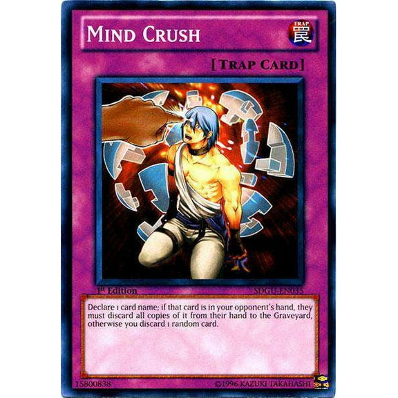 YuGiOh Structure Deck: Gates of the Underworld Common Mind Crush SDGU-EN035