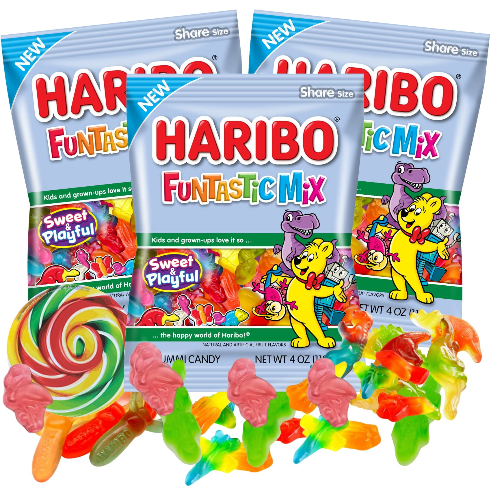 Gymnastik regulere undergrundsbane Haribo Funtastic Mix Gummis, Fruit Flavored Candy Bites, Summer Themed  Shareable Bagged Candies for Goodie Bags and Ice Cream Toppers, Pack of 3 -  Walmart.com
