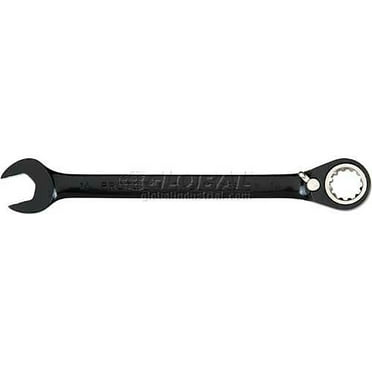 Proto Combination Reversible Ratcheting Wrench 10mm, Spline, Black Chrome, JSCVM10
