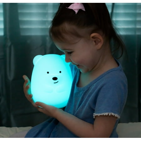 UPC: 0860008060013 | LumiPets Nursery Nightlight: Bear-Shaped Baby Nightlight – Rechargeable