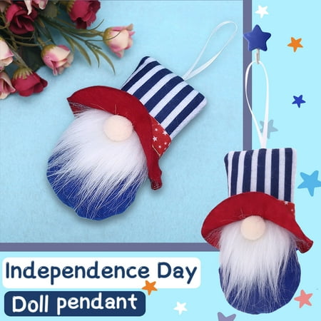 

Ovzne Independence Day Decorations Dwarf Doll Home Decoration Pendant