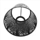 thumbnail image 3 of Pequeña Pantalla de Lámpara, Metal Barril con áRboles para LáMpara Pared ArañA Mesa Negro, 3 of 10