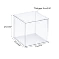 thumbnail image 2 of Unique Bargains Clear Display Case, Acrylic Box Assemble Transparent Dustproof Box Showcase 20x20x20cm for Collectibles, Crafts, 2 of 6