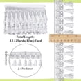 thumbnail image 2 of 13Yds Metallic Fringe Tassel Trim Glitter Lace Trim Ribbon with Tassel 2-1/8 inch(55mm) Wide Edging Trimming for DIY Sewing Crafts Clothing Curtain Tablecloth Skirt Gainsboro, 2 of 9