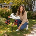 thumbnail image 6 of Halloween Ghost Riding Bicycle Metal Garden Stakes,Fixed Wheel Pumpkin Windmill Ornament for Garden Patio Lawn Autumn Holiday Outdoor Decor, 6 of 6