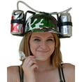 Beer & Soda Guzzler Helmet & Drinking Hat, Camouflage
