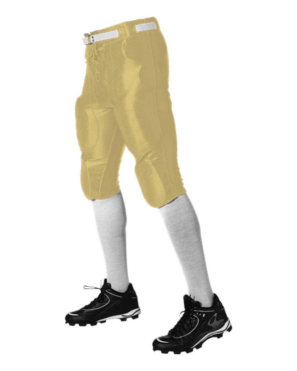 Alleson Athletic Youth Slotted Football Pants Color Vegas Gold Size XL