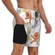 thumbnail image 2 of Balery Cartoon Monkey Bañador para hombre, shorts de playa de secado rápido con entrepierna y forro de compresión-Small, 2 of 6