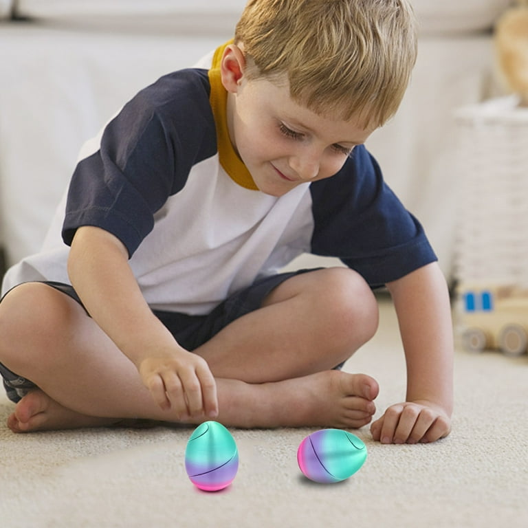 Egg Fidget Twist 3D – Uovo Rotante Antistress In ABS Con Effetto Arcobaleno Per Pasqua E Decorazione