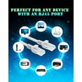 thumbnail image 6 of UltraPoE 100ft Cat6 Ethernet Cable 2 Pack, 10G 550Mhz 24AWG Internet LAN Cable, RJ45 Network Cord for Modem/ Router/PC/Gaming, White, 6 of 7