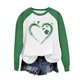 thumbnail image 5 of Xuyuer St. Patrick's Day Sweatshirt for Women Irish Shamrock Pullover Shirts Tops Raglan Sleeve Lucky Leaf Clover Shirt, 5 of 5