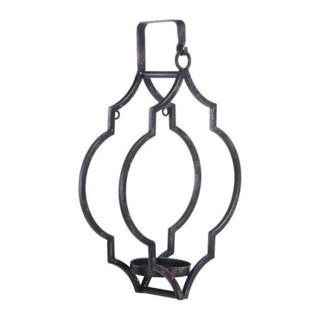Portavela Kessa Muebles Morrocan - Negro