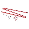 thumbnail image 1 of LOVIVER Lanterne Pliable Support de Poteau Portable Lampe de Camping Pêche Extérieure Hameçon Simple Rouge, 1 of 8