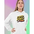 thumbnail image 2 of Lgbtq+ Power Golden Banner Hoodie Women -Smartprints Designs, Female 4X-Large, 2 of 4