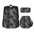 thumbnail image 1 of Disketp Black Cats In A Garden Mochila Estampada de Gran Capacidad con Lonchera y Estuche, Set de 3 Piezas para Estudiantes, 1 of 7