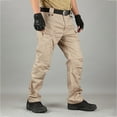 thumbnail image 2 of ADSSDQ Men's Military Cargo Tactical Pants Ripstop Lightweight Cotton Stretch Combat Outdoor Hiking Pants with Pockets Khaki S, 2 of 3