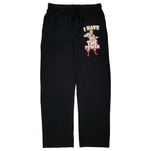 He-Man and the Masters of the Universe Mens Black Sleep Pants Pajama Bottoms S