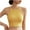 Yellow, variant on Leesechin Women's Ribbed Tank Tops Padded Crop Casual Basic Sleeveless Tops with Built in Bra Square Neck