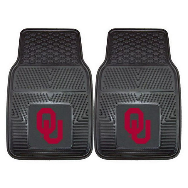 Oklahoma Sooners Heavy Duty 2-Piece Vinyl Car Mats