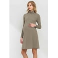thumbnail image 2 of Turtle Neck Shimmer Maternity Knit Dress, 2 of 3