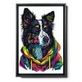 thumbnail image 2 of Hudo Wall Art - Funny Dog Canvas Poster for Kids' Room - Collie Dog colorful art print, Canvas Painting Puppy Artwork, Watercolor Artwork Print For Bedroom, 2 of 5