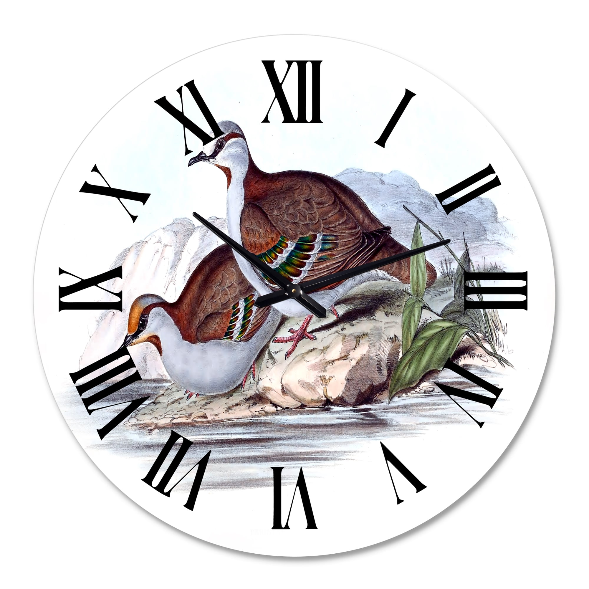 Designart 1 in Quartz Traditional Wall Clock