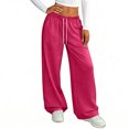 thumbnail image 6 of Hearthz Pajama Pants for Women Drawstring Wide Leg Lounge Pants Womens Baggy Soft Comfy Lightweight Sleepwear Bottoms, 6 of 6