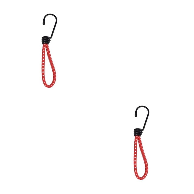 Guardoinrt 2 Pcs Corde Élastique pour Tente avec Crochet Cordes Extensibles Grande Capacité de Charge Rouge 2Ensemble