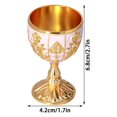 thumbnail image 4 of Gafas de chupito Cyrank Mini Gold, 30 ml, vintage, 2 unidades, 4 of 9