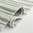 thumbnail image 5 of SAFAVIEH Martha Stewart Cotton Striped Area Rug, Green/Ivory, 8' x 10', 5 of 8