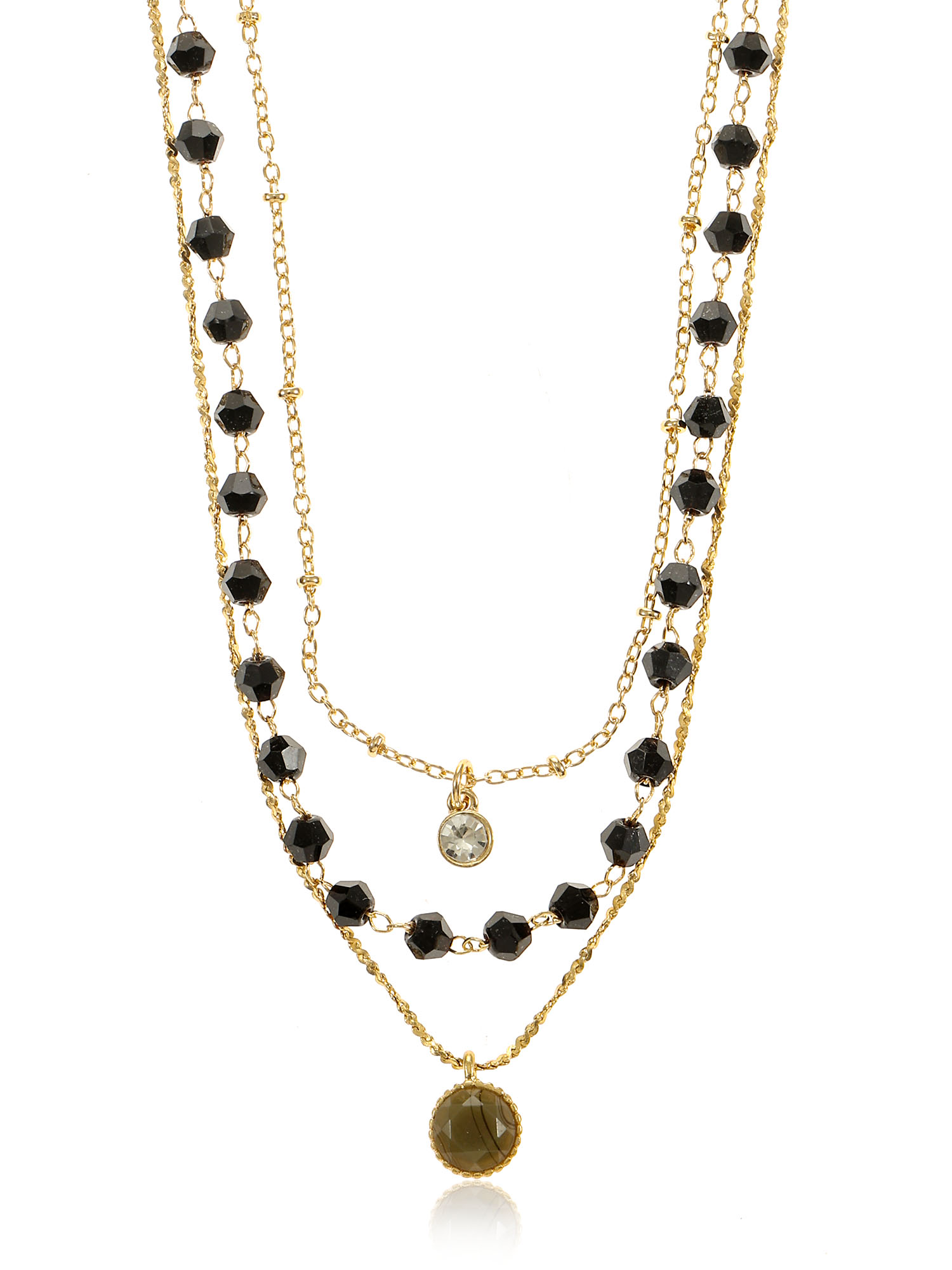 Time and Tru Women's Goldtone Layered Necklace Set