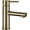 Brushed Gold, variant on Bathroom Sink Faucet Brass Single Handle Basin Mixer Tap with Aerator Single Hole Sink Faucet Hot and Cold Water Bathroom Faucet Countertop Installation Black