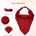 thumbnail image 5 of Unique Bargains 6pcs Hair Scarf Headband Khaki Pink Wine Red Yellow Gray Green Non Slip Triangle Hair Scarf for Girl, 5 of 6