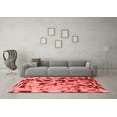 thumbnail image 3 of Ahgly Company Indoor Round Abstract Red Modern Area Rugs, 7' Round, 3 of 4