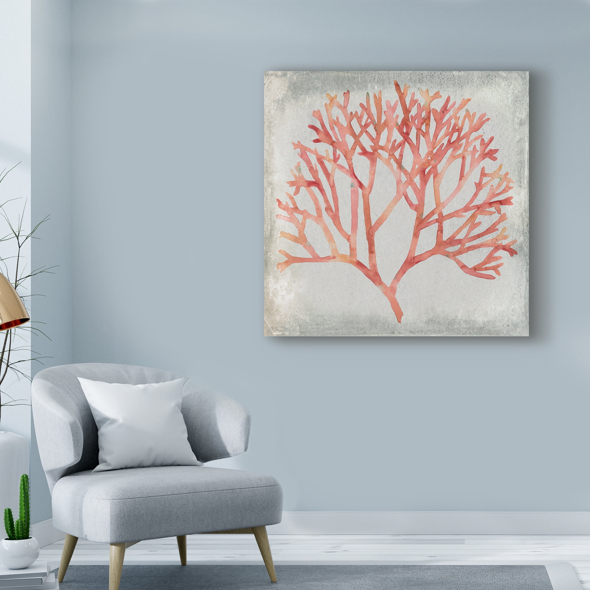 Trademark Fine Art 'Watercolor Coral IV' Canvas Art by Megan Meagher