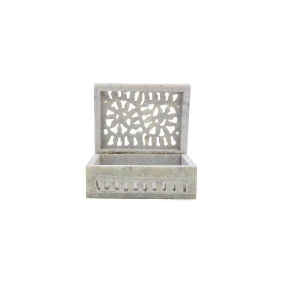 Charming Handcrafted Soapstone Multiutility Box – Perfect Jewelry & Trinket Storage, Adds Elegance to Your Home Décor, Ideal for Bedroom or Living Room