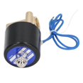 thumbnail image 1 of Sole Valve 2W Normally Closed Brass Copper Core Coil Electric Sole Valve for Water Gas Oil 1/4in DC12V, 1 of 4