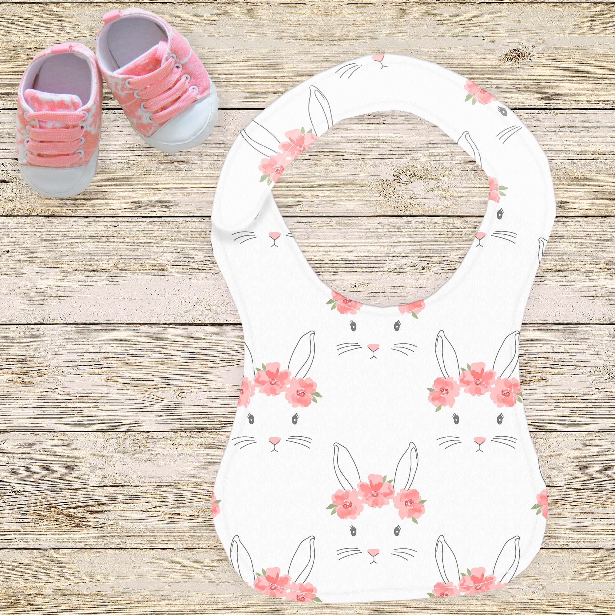 Create It 18"x21" Cotton Bunny Crown Precut Sewing & Craft Fabric, White 10 Pieces