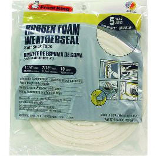 Frost King Frost King R516WH White Foam Tape 1-1/4 By 7/16X 10 Foot